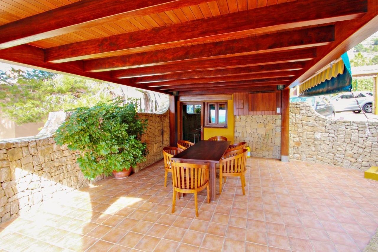 El Portet - Beachfront Holiday Home With Private Pool In Moraira Exterior foto